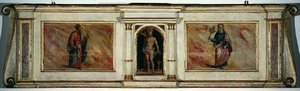 Oltári predella a San Barnaba templomból (tempera, tábla) alkotó: Zanobi Poggini