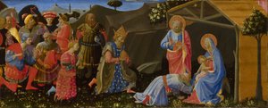 A mágusok imádása c. 1433-1434 alkotó: Zanobi Strozzi