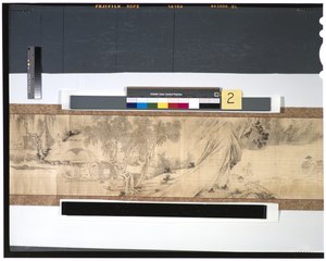 Halászok élete a folyó mentén, 18. század (tinta és szín selyemen, tekercs) alkotó: Zhou Shanguan