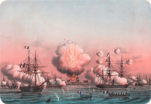 A szövetséges flotta bombázza az Arabatot, május 25 alkotó: William Walcutt