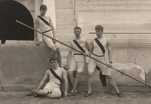 Amerikai sportolók a nyári olimpián, Athén, Görögország. 1896 (fotó) alkotó: . .