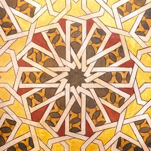 Arab stílusú geometrikus design. La Rabida kolostor, 2020 (fotó) alkotó: . .