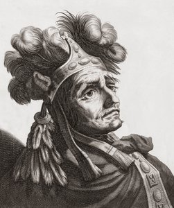 Atahualpa, az inkák utolsó császára. Portré. alkotó: . .