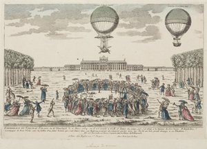 Blanchard első felemelkedése léggömbön, 1784. március 2 alkotó: Frederick (attr. to) Barnard