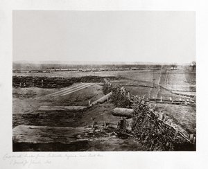 Konföderációs „Quaker guns”, Centreville, Virginia, USA, 1862. március alkotó: Ferdinand Georg Waldmuller