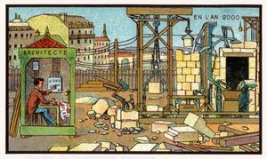 Építkezés, 1910 körül alkotó: . .