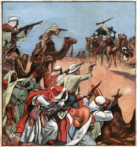 Gyarmati konvoj a Maghrebben. Gyarmati francia konvoj a Maghrebben. alkotó: Ferdinand Georg Waldmuller