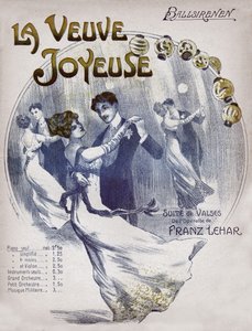Ballsirenen keringőt táncoló párok. 1910 körül (illusztráció) alkotó: . .