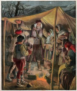 A szerb lakosság elvándorlása alkotó: Ferdinand Georg Waldmuller