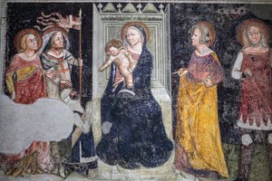 A Giusti kápolna freskója a Sant