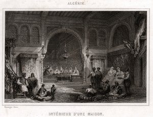 Belső Algériában, 1840 körül (metszet) alkotó: . .