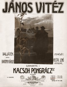 Vitéz János, Pongracz Kacsoh magyar zeneszerző operettje. 1904 (illusztráció) alkotó: . .