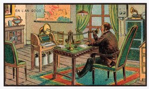 Levélfelvétel gramofonon, 1910 körül alkotó: . .