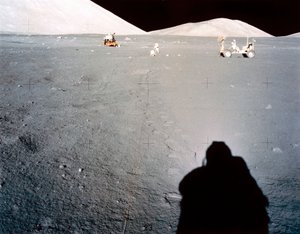 Manned Space Flight, USA, Apollo 17 Apollo 17 holdbázis a Taurus Littrow-nál alkotó: Ferdinand Georg Waldmuller