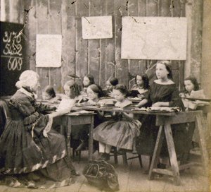 Matematika óra, 1890 körül (fotó) alkotó: Frederick (attr. to) Barnard
