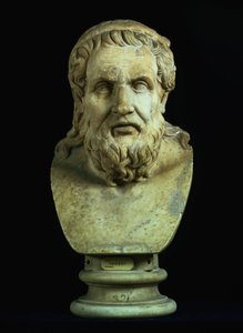 Valószínűleg Hésziodosz (Kr. e. 8. század) vagy Homérosz (Kr. e. 8. század) arcképe mellszobra, a Kr.e. 5. századi görög eredeti másolata (márvány) alkotó: Hippolyte Lalaise Devéria