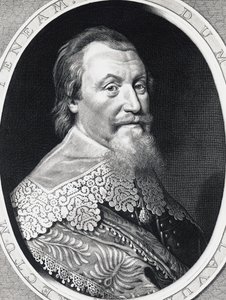 Axel Gustafsson Oxenstierna (1583-1654), Svédország főkancellárjának portréja, metszet alkotó: William Walcutt