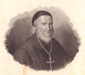 Adeodato Turchi olasz püspök (1724-1803) portréja, G Guzzi rézmetszete Francesco Vicira festményéből alkotó: William Walcutt