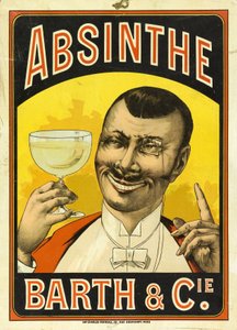 Barth & Cie abszint hirdetése, Chalon sur Saone-ban (Saone et Loire, Franciaország), 1890 körül alkotó: Frederick (attr. to) Barnard