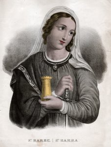 Sainte Barbe, 1850 körül (metszet) alkotó: . .