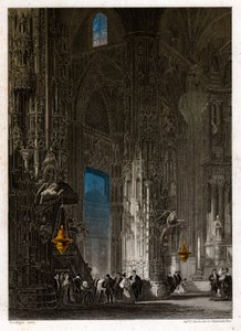 A Szent Megváltó székesegyháza Jerez de la Fronterában (Xeres). 1840 körül (metszet) alkotó: . .