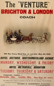 A „Venture” Brighton és London Coach alkotó: . .