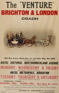 "The Venture" Brightonból Londonba Coach alkotó: . .