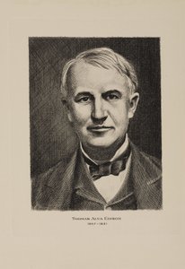 Thomas Alva Edison amerikai feltaláló, a XX. század eleje alkotó: Frederick (attr. to) Barnard