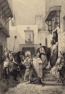 A tékozló fiú távozása alkotó: after Albert Robida