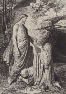 Jézus megjelenik a nők előtt alkotó: after Albert Robida