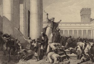 Jézus kiűzte a pénzváltókat a templomból
