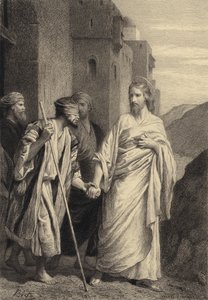 Jézus vezeti a Vakot alkotó: after Albert Robida