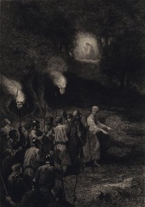 Júdás elárulja Jézust alkotó: after Albert Robida