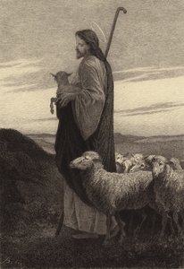 A jó pásztor alkotó: after Albert Robida