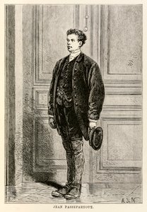 Jean Passepartout, Jules Verne (1828-1905) a világ körül nyolcvan nap alatt, vésette: Louis Dumont (sz. 1822) 1873