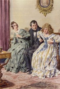 Illusztráció Martin Chuzzlewit számára alkotó: after Charles Edmund Brock