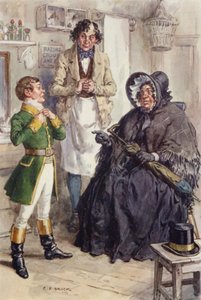 Illusztráció Martin Chuzzlewit számára alkotó: after Charles Edmund Brock