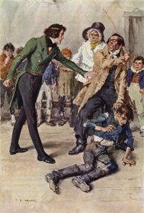 Illusztráció Nicholas Nickleby számára alkotó: after Charles Edmund Brock