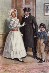 Illusztráció Nicholas Nickleby számára alkotó: after Charles Edmund Brock