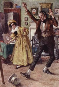 Illusztráció Nicholas Nickleby számára alkotó: after Charles Edmund Brock