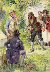 Illusztráció a The Way Beyond-hoz, Jeffery Farnol alkotó: after Charles Edmund Brock