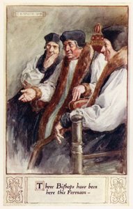 Három püspök járt itt ma délelőtt alkotó: after Charles Edmund Brock