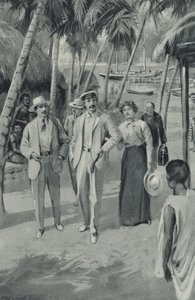 Robert Louis Stevenson és barátai Szamoára érkeznek