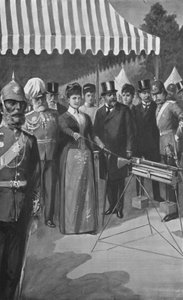 A walesi hercegnő az első lövést adta le Bisleyben, 1890. július 12.