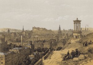 Edinburgh a Calton Hillről (chromolitho)