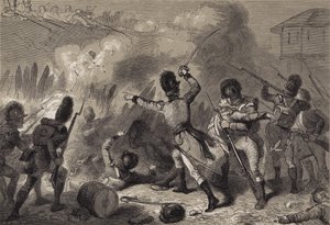 A britek visszaverték Fort Stephensont alkotó: after Felix Octavius Carr Darley