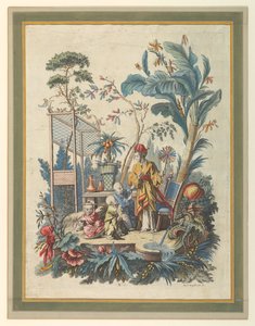 Kínai műfaji jelenetek készletének 7. táblája alkotó: after Francois Boucher