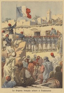 A francia zászló felvonása Timbuktuban