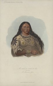 Mi-neek-ee-sunk-te-ka, The Mink, A Mandan Girl (akvatinta)