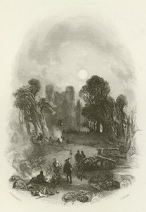 A Kings Camp, a Donnington Castle előtt alkotó: after George Cattermole
